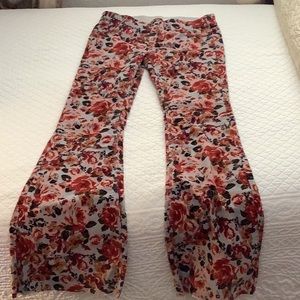 Free People printed corduroy pants